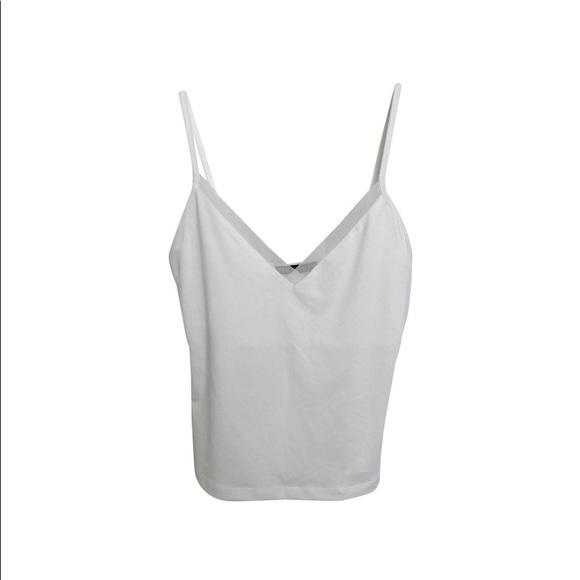 Zara White Cami with Mesh details - Picture 1 of 10